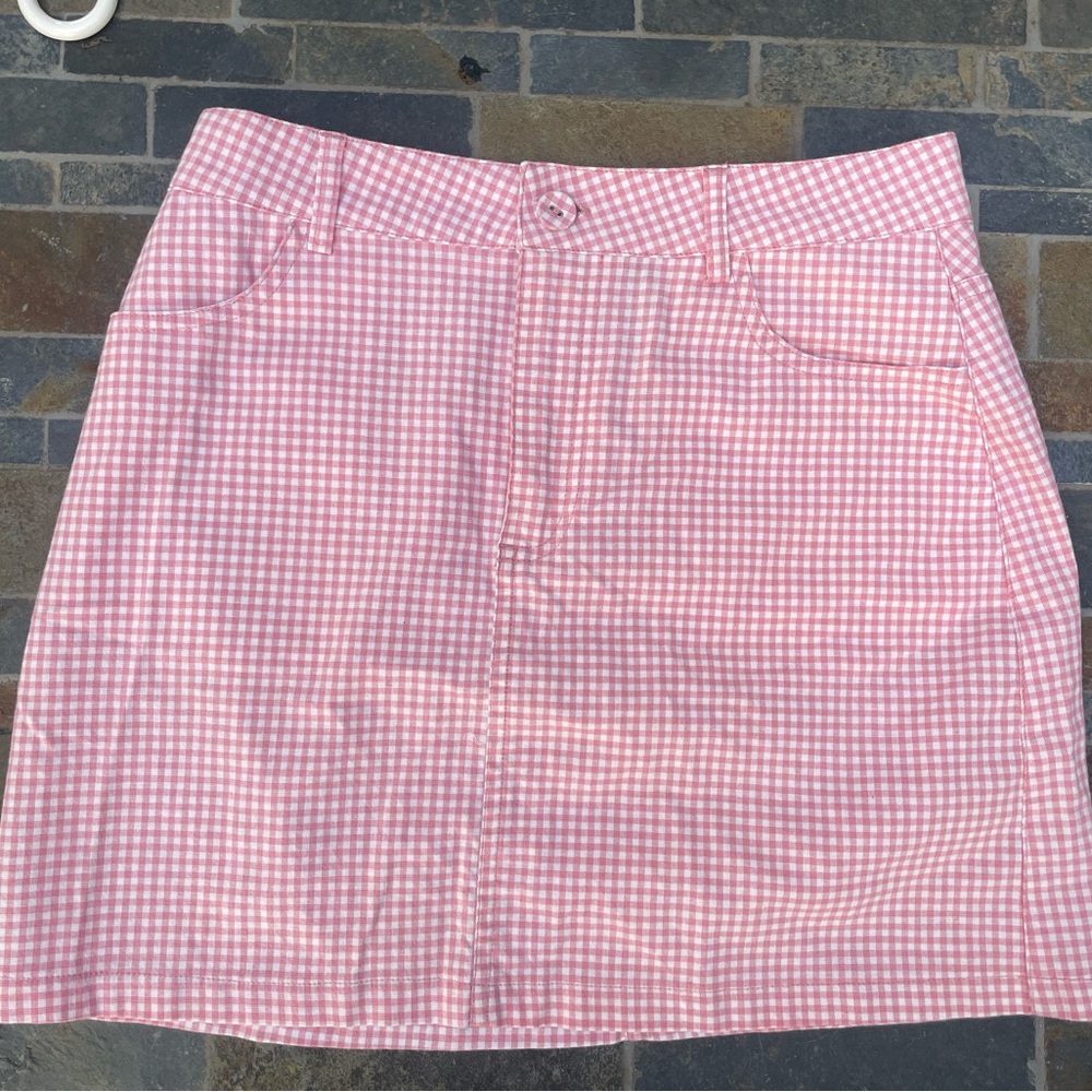 Pink Gingham Women's Skirt